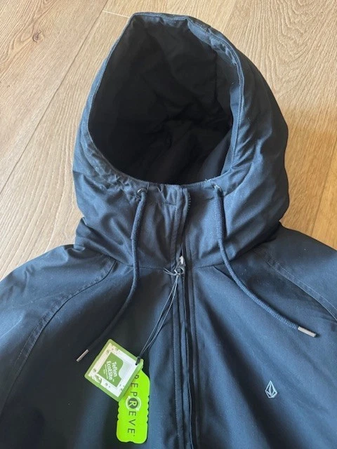 Volcom Hernan 5K Jacket Mens M Medium Black Water Resistant Hooded Insulated NWT - Image 2 of 4