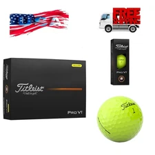 Titleist Pro V1 Golf Balls - Yellow - New Version