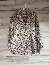 Go Softly XL Long Sleeves Button Up Pj Top