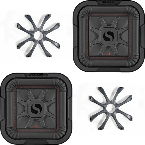 Kicker (2) 46L7T84 L7T L7-Thin 8-Inch (20cm) Subwoofer, Dual Voice Coil, 4-Oh...