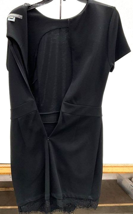 French Connection Women's Black Solid Mini Short … - image 3