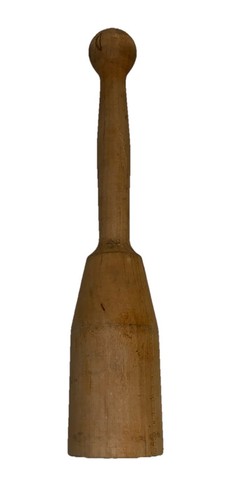 Vintage Holz Kartoffelstampfer Kräuterstößel 11" hoch Urholz Küchenwerkzeug