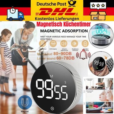 Digitaler Kurzzeitmesser Magnetischer Küchentimer Eieruhr LCD Stoppuhr Grillen