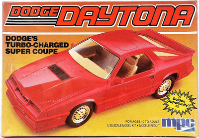 Dodge Daytona Turbo MPC/ERTL 1/25 Model Kit #6312 (1985) NEU versiegelt, Vintage