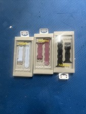 3- Correa magnética de silicona para Apple Watch 42/44/45 mm - negro apogeo - caja abierta