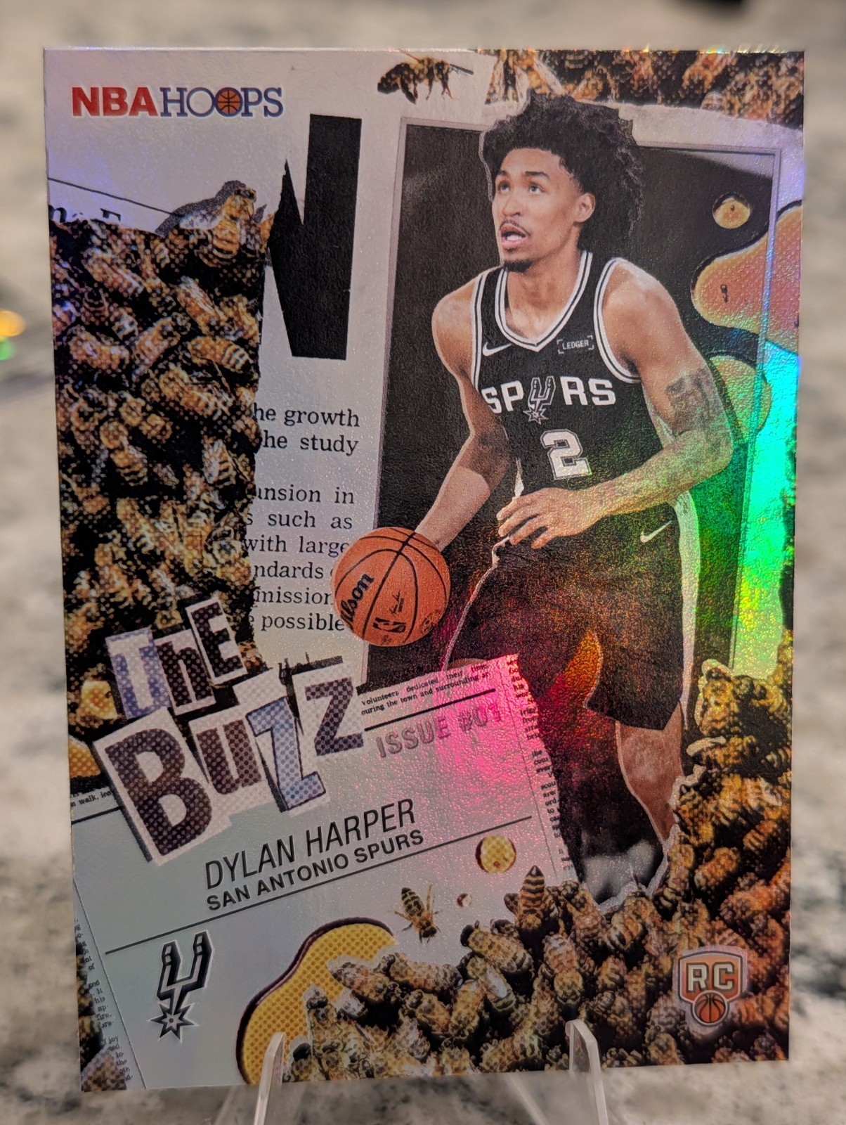 Topps NBA Hoops The Buzz Dylan Harper Rookie Insert San Antonio Spurs TB-2