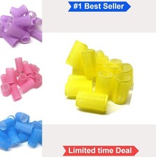 Self-Grip Hair Rollers Medium Size 16 Pack Salon Curlers Set 30-32mm Diameter