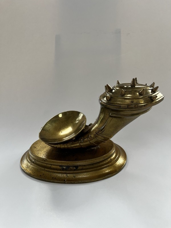 Vtg Brass Relic Used for Incense Or Ink Stand Or Candle Holder. Has Many Uses.