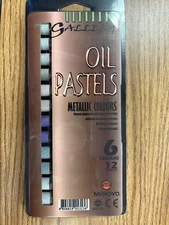 [Mungyo] Gallery Soft Oil Pastels Metallic Colours Set of 12 - Assorted Colors