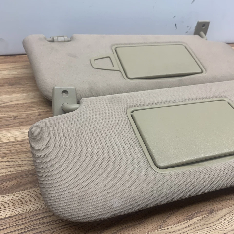 2003-09 Mercedes W211 E320 E350 E500 E550 E55 E63 Juego de parasol beige tostado OEM Foto 2 de 4