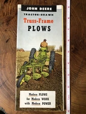 Rare John Deer TRUSS FRAME PLOWS Brochure A-788-54-7