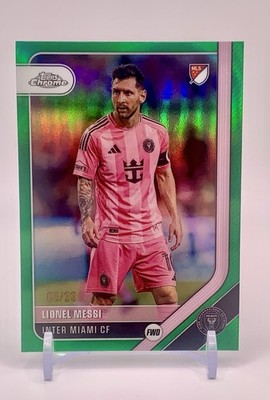 Lionel Messi 2026 Topps Chrome MLS True Green # /99 #10 Inter Miami
