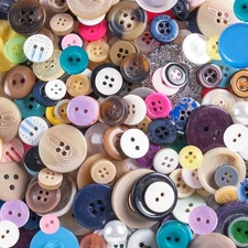 Super Z Outlet Scrambled Assortment Bag of Buttons for 3/8" to 1.5", Assorted 