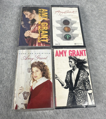 Amy Grant Lot Of 4 Cassette Tapes Straight Ahead, Unguarded, Christmas +