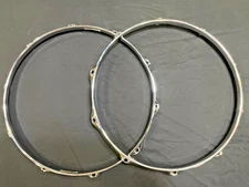 14” 10 Lug  Snare Drum Hoop Set 2.3mm Chrome