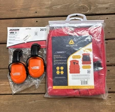 Delta Plus WELJE70M Chain Saw ProVest II, 38"-42", Red Size Med, New In Package