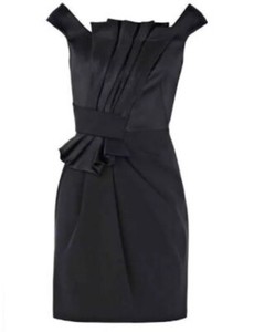 pleated peplum dress