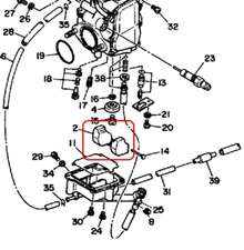 Carburetor Float Valve Needle Set For Yamaha Terrapro 350 YFP350 1988