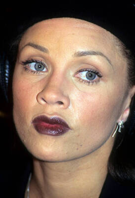 Vanessa Williams recording Freedom in the studio New York February - Old Photo 9