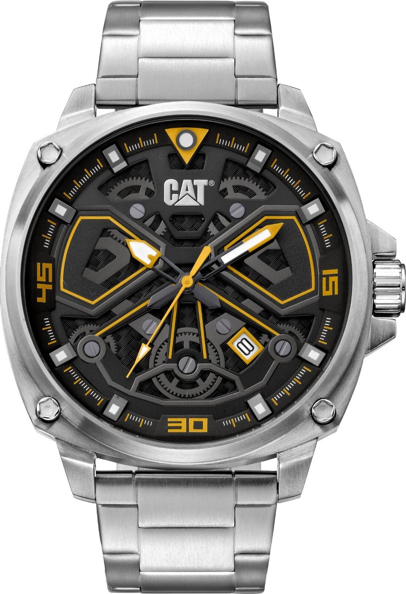 Men's CAT Caterpillar Tokyo Steel Skeleton Dial Watch AJ14111127