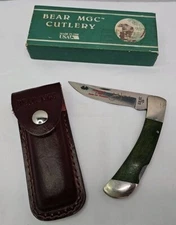 Bear mcg cutlery john force funny car champion folding knife With case and box 