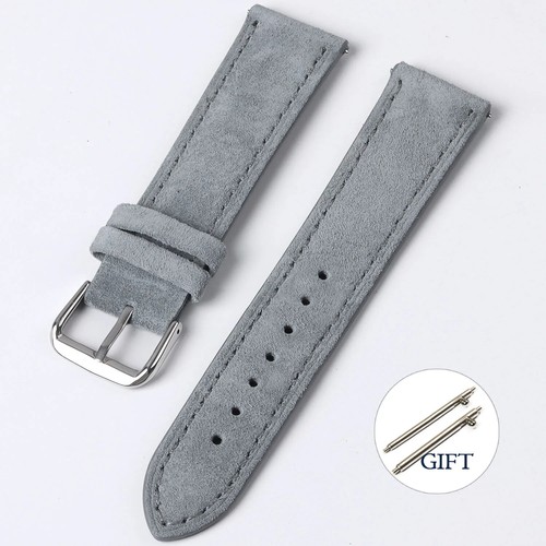 Vintage Suede Strap for Seiko Cowhide Leather Watch Band for Omega for Rolex - Picture 29 of 32