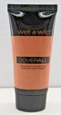 Wet N Wild COVERALL Lightweight Satin-Matte Creme Foundation #858 Tan NEW