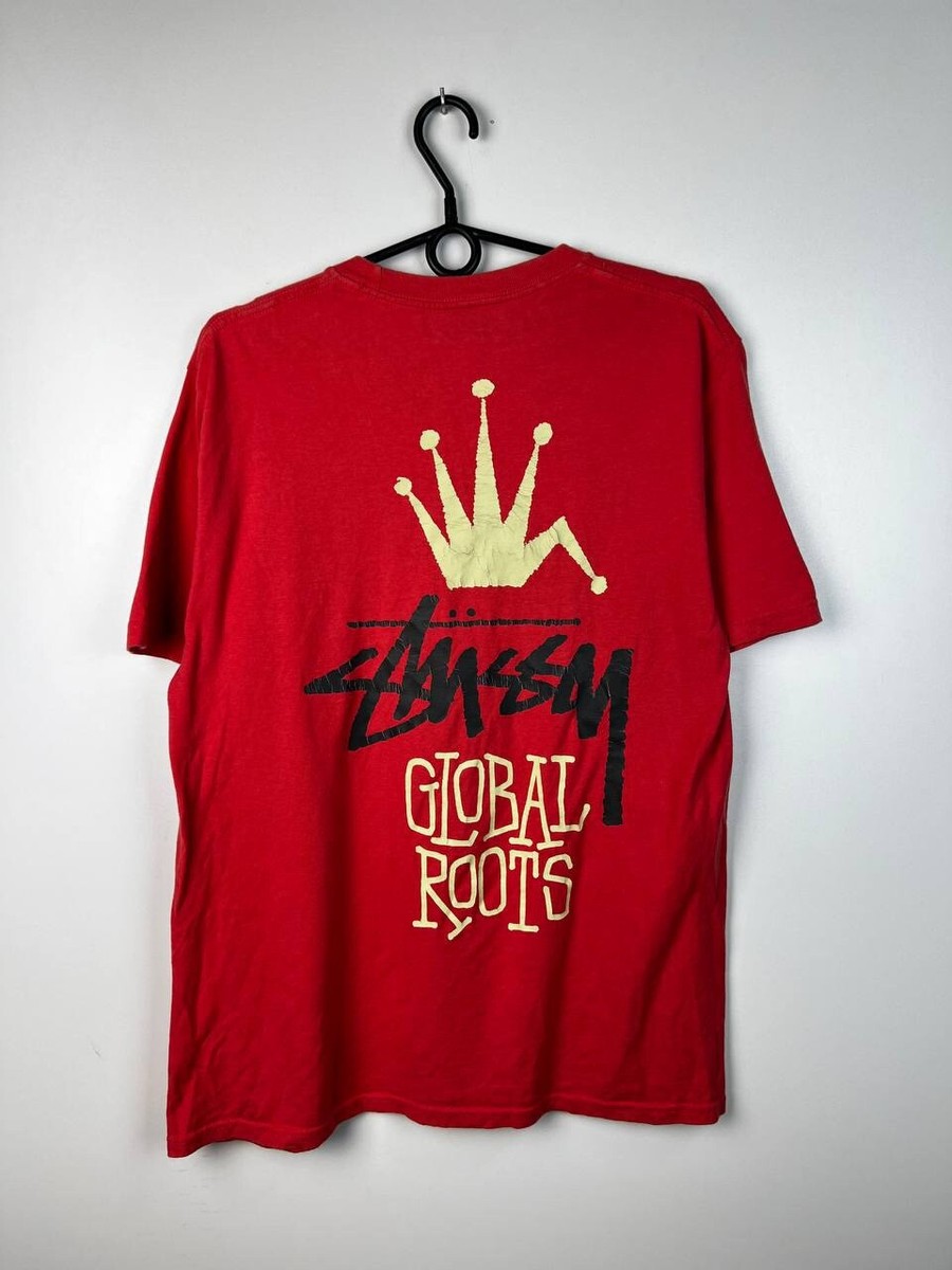 STUSSY　ROOTS　Tシャツ (USED) Stussy Global Roots streetwear vintage t-shirts size M | eBay