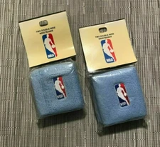 NBA Logo Two Double Wide Wristbands Sweatband For Bare Feet NEW-SEALED Lot of 2
