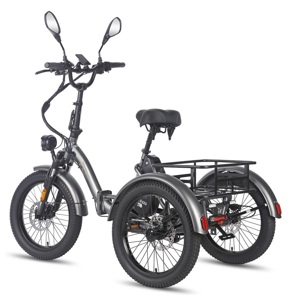 Fafrees Elektro Dreirad Cargo Trike 20 Zoll E-Bike 21AH 3 Räder Fahrrad Tricycle - Bild 4 von 4