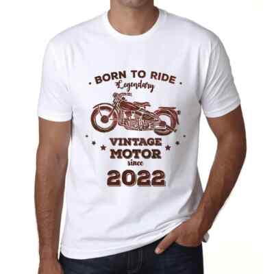 ULTRABASIC Herren T-Shirt geboren, um einen legendären Motor seit 2022 zu fahren Born
