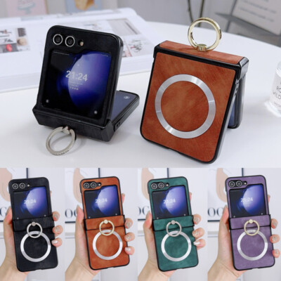 Hülle für Samsung Galaxy Z Flip6 Flip5 Flip4 3 Magsafe Magnetic Ring Halter Case