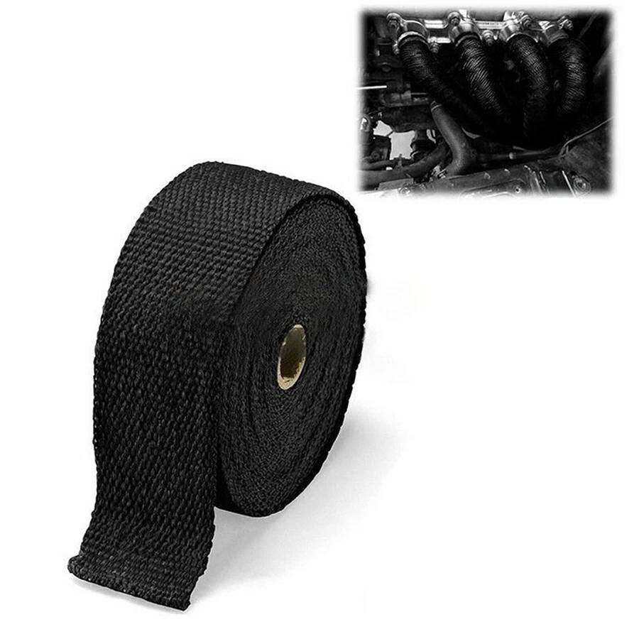 5M Exhaust  Header Heat Wrap Resistant SS Tie Manifold Insulation Cloth Roll — 第 4/4 张图片