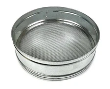 30cm/12" Couscous Sieve Strainer Stainless Steel Sifter 4mm Mesh Silver