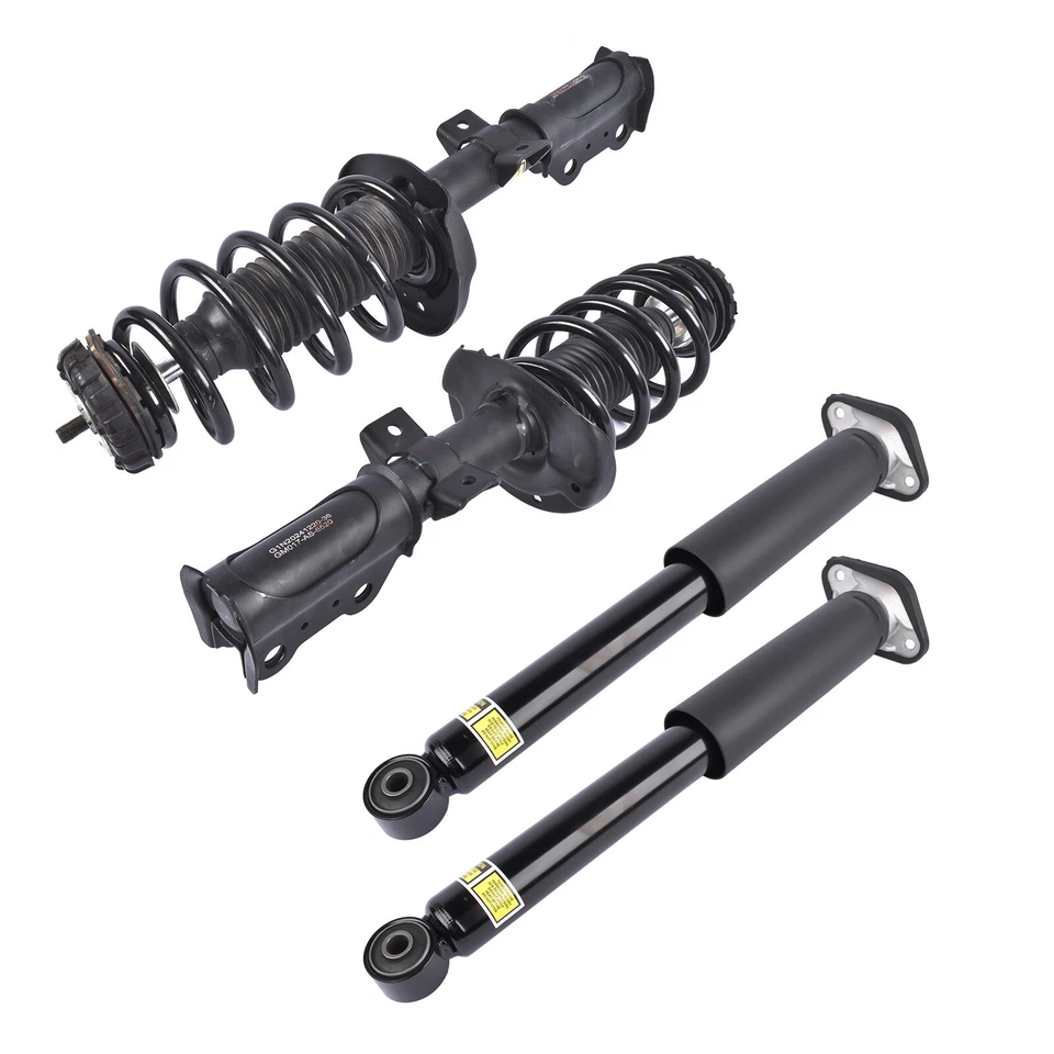 4x Conjunto de resorte de puntal delantero + amortiguadores traseros para Cadillac SRX Saab 9-4X Foto 3 de 4