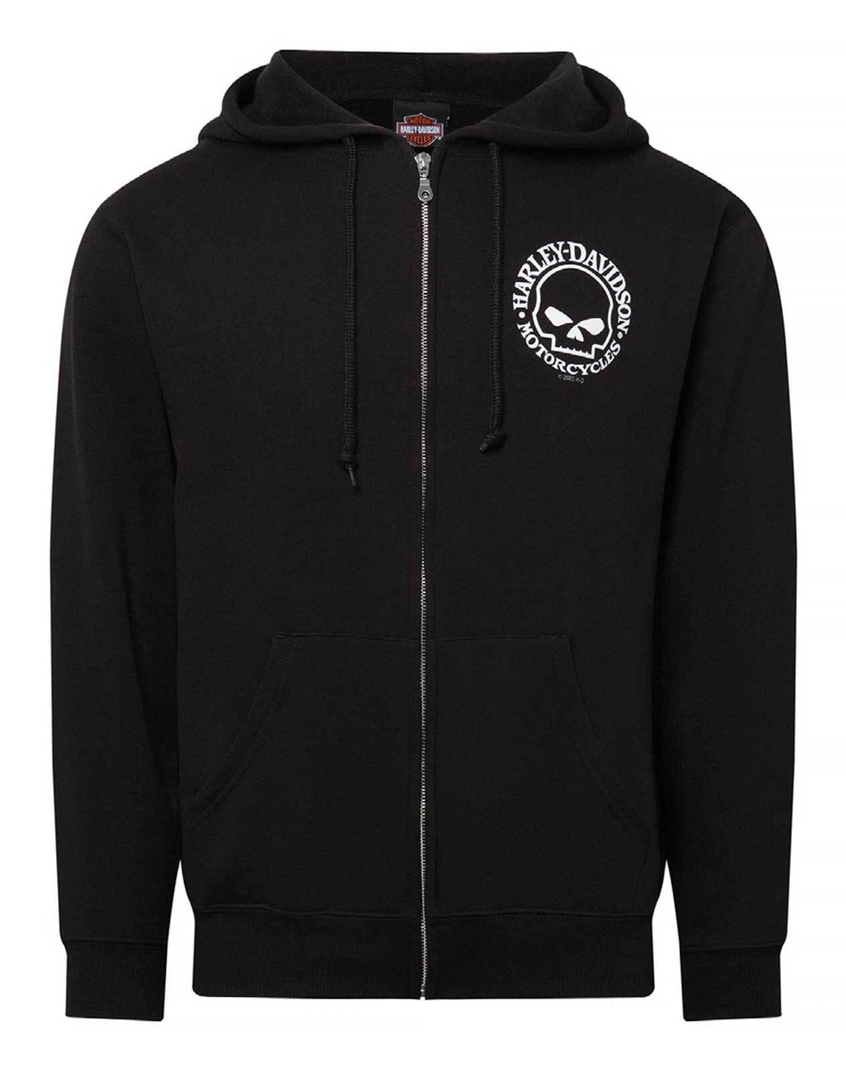 harley davidson zip up hoodie products for sale | eBay