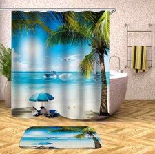 A Tent On a Chair 3D Shower Curtain Polyester Bathroom Decor Waterproof