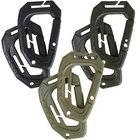 Military Tactical Lightweight Spec Ops Polymer MOLLE Carabiner Tan Green Black