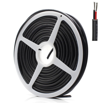 20 Gauge Electrical Wire 2 Conductor, 65.6Ft Insulated Stranded Low Voltage LED 