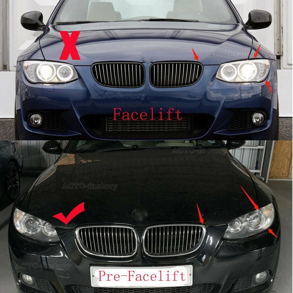 Front Transparent Cover Right For BMW M3 E92 E93 Coupe 2006-2009 Headlamp Lens Foto 2 de 4