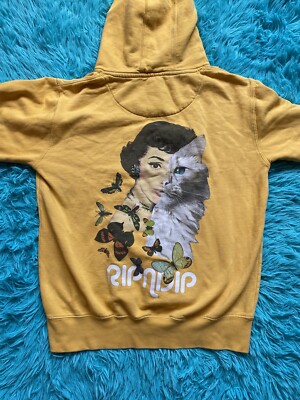 Ripndip Skateboards Cat Mask Butterfly Yellow Hoodie