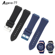Men's Rubber Strap 22mm Watch Band For Guess U0247G3 W1058G2 W0040G3 WristBand