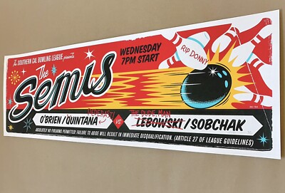 Eric Tan THE BIG LEBOWSKI Poster Ltd Ed Movie Screen Print SEMIS Mondo Star RARE