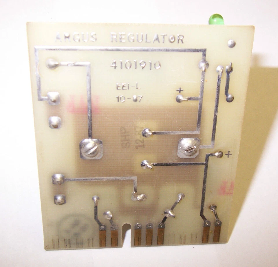 REGULADOR ARGUS 410910 EEI-L PLACA DE CIRCUITO TARJETA ALARMA CONTRA INCENDIOS #1264 Foto 2 de 3