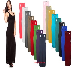 vestito canotta lungo