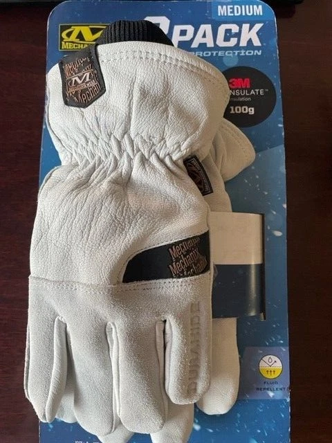 Mechanix Wear Cold Weather Insulated Leather Gloves 2pk. Medium GoatSkin
