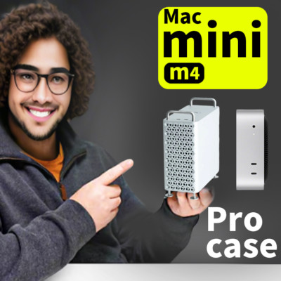 Case  for Apple Mac Mini M4 Computer Host CNC Machinin Aluminum alloy anodizin