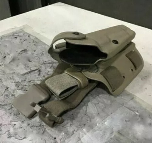 New SAFARILAND Beretta 92 96 Leg Holster Tan Double Strap 6004-73 M9 - Picture 3 of 4