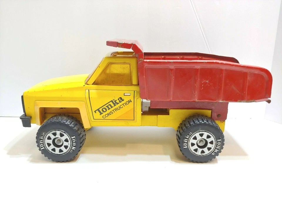 Camioneta de volteo Chevy de construcción Tonka 1983 de colección - #51070 - acero prensado Foto 3 de 4