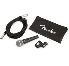 Fender P-52S Dynamic Vocal Microphone Kit with Bag, Cable & Clip